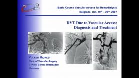 Tromboza dubokih vena na ekstremitetu sa vaskularnim pristupom-dijagnostika i lečenje – Vimeo thumbnail